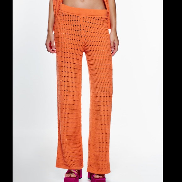 Zara | Pants u0026 Jumpsuits | Zara Chenille Pants | Poshmark